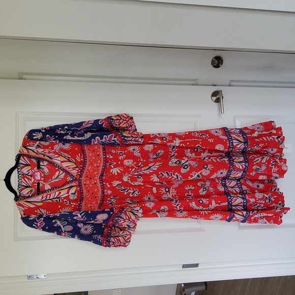 CeliaB Jules Midi Dress In Red - Picture 5 of 16